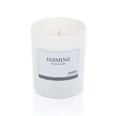 Vue Bougie parfumée dans un verre Ukiyo de couleur blanc| Krokrodeal