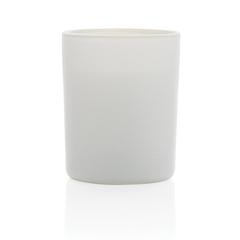 Vue Bougie parfumée dans un verre Ukiyo de couleur blanc| Krokrodeal