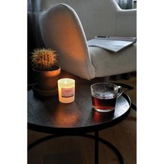 Vue Bougie parfumée dans un verre Ukiyo de couleur blanc| Krokrodeal