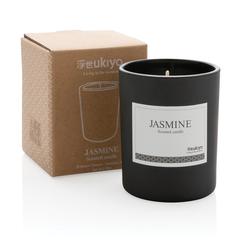 Vue Bougie parfumée dans un verre Ukiyo de couleur noir| Krokrodeal