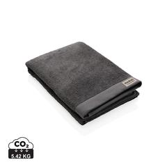 Vue Serviette bain 70x140cm Ukiyo Sakura AWARE™ Made in Europe de couleur gris| Krokrodeal