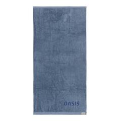 Vue Serviette bain 70x140cm Ukiyo Sakura AWARE™ Made in Europe de couleur bleu| Krokrodeal