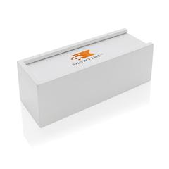 Vue Jeu d’empilage de blocs de bois de couleur blanc| Krokrodeal