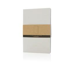 Vue Cahier A5 en papier kraft Salton de couleur blanc| Krokrodeal