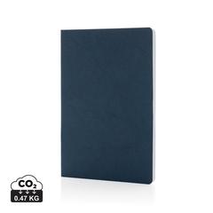 Vue Cahier A5 en papier kraft Salton de couleur bleu| Krokrodeal