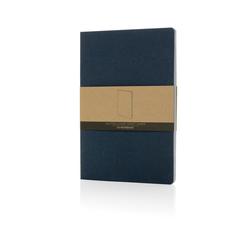 Vue Cahier A5 en papier kraft Salton de couleur bleu| Krokrodeal