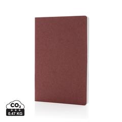 Vue Cahier A5 en papier kraft Salton de couleur rouge| Krokrodeal