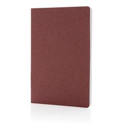 Vue Cahier A5 en papier kraft Salton de couleur rouge| Krokrodeal