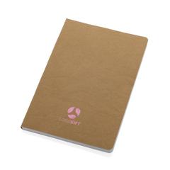 Vue Cahier A5 en papier kraft Salton de couleur marron| Krokrodeal