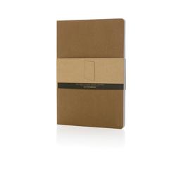 Vue Cahier A5 en papier kraft Salton de couleur marron| Krokrodeal