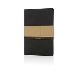 Vue Cahier A5 en papier kraft Salton de couleur noir| Krokrodeal