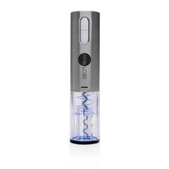 Vue Tire-bouchon électrique - rechargeable USB de couleur gris| Krokrodeal