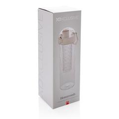 Vue Bouteille d'eau à infusion étanche Honeycomb de couleur blanc| Krokrodeal