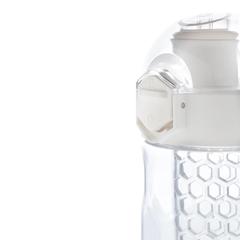 Vue Bouteille d'eau à infusion étanche Honeycomb de couleur blanc| Krokrodeal