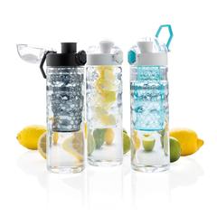 Vue Bouteille d'eau à infusion étanche Honeycomb de couleur blanc| Krokrodeal