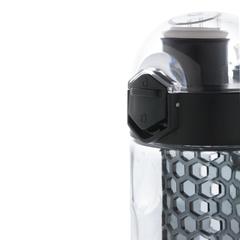 Vue Bouteille d'eau à infusion étanche Honeycomb de couleur noir| Krokrodeal
