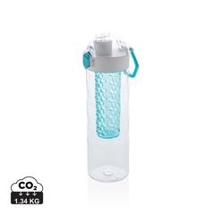 Vue Bouteille d'eau à infusion étanche Honeycomb de couleur bleu| Krokrodeal