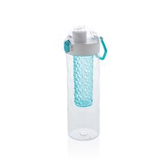 Vue Bouteille d'eau à infusion étanche Honeycomb de couleur bleu| Krokrodeal