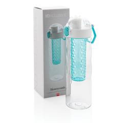 Vue Bouteille d'eau à infusion étanche Honeycomb de couleur bleu| Krokrodeal