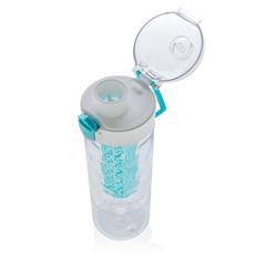 Vue Bouteille d'eau à infusion étanche Honeycomb de couleur bleu| Krokrodeal