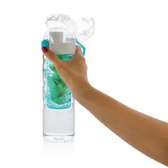 Vue Bouteille d'eau à infusion étanche Honeycomb de couleur bleu| Krokrodeal