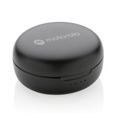Vue Oreillettes Motorola étanche IPX5 avec TWS Moto 150 de couleur noir| Krokrodeal