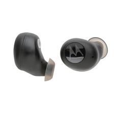 Vue Oreillettes Motorola étanche IPX5 avec TWS Moto 150 de couleur noir| Krokrodeal