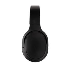 Vue Casque sans fil pliable en plastique recyclé RCS Elite de couleur noir| Krokrodeal