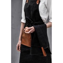 Vue VINGA Tablier Asado de couleur noir| Krokrodeal