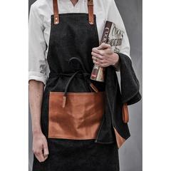 Vue VINGA Tablier Asado de couleur noir| Krokrodeal