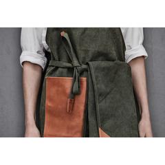 Vue VINGA Tablier Asado de couleur vert| Krokrodeal