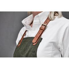 Vue VINGA Tablier Asado de couleur vert| Krokrodeal