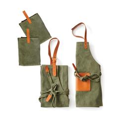 Vue VINGA Tablier Asado de couleur vert| Krokrodeal