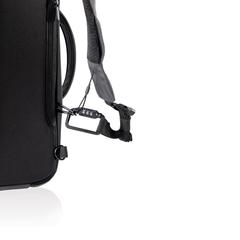 Vue Bobby Bizz 2.0 sac à dos et sacoche antivol de couleur gris| Krokrodeal