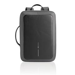 Vue Bobby Bizz 2.0 sac à dos et sacoche antivol de couleur gris| Krokrodeal