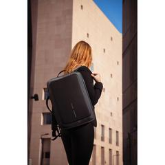Vue Bobby Bizz 2.0 sac à dos et sacoche antivol de couleur noir| Krokrodeal