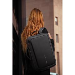 Vue Bobby Bizz 2.0 sac à dos et sacoche antivol de couleur noir| Krokrodeal