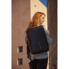 Vue Bobby Bizz 2.0 sac à dos et sacoche antivol de couleur noir| Krokrodeal