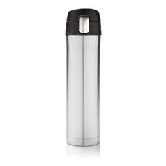 Vue Bouteille isotherme verrouillage facile de couleur gris| Krokrodeal