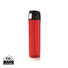 Vue Bouteille isotherme verrouillage facile de couleur rouge| Krokrodeal