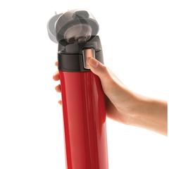 Vue Bouteille isotherme verrouillage facile de couleur rouge| Krokrodeal