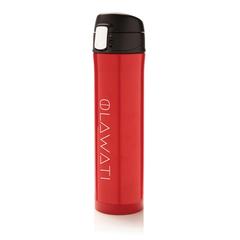 Vue Bouteille isotherme verrouillage facile de couleur rouge| Krokrodeal