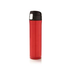 Vue Bouteille isotherme verrouillage facile de couleur rouge| Krokrodeal