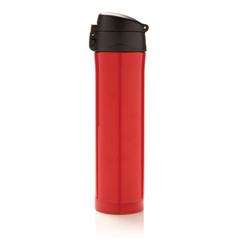 Vue Bouteille isotherme verrouillage facile de couleur rouge| Krokrodeal