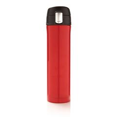 Vue Bouteille isotherme verrouillage facile de couleur rouge| Krokrodeal