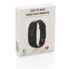 Vue Bracelet connecté Stay Fit de couleur noir| Krokrodeal