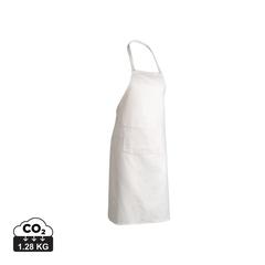 Vue Tablier en coton Impact AWARE™ de couleur blanc| Krokrodeal