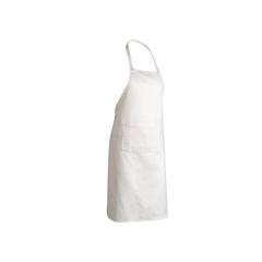 Vue Tablier en coton Impact AWARE™ de couleur blanc| Krokrodeal