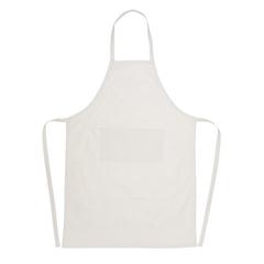 Vue Tablier en coton Impact AWARE™ de couleur blanc| Krokrodeal