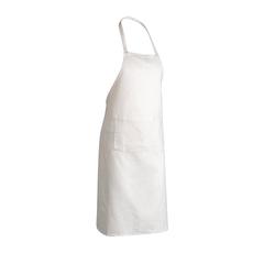 Vue Tablier en coton Impact AWARE™ de couleur blanc| Krokrodeal